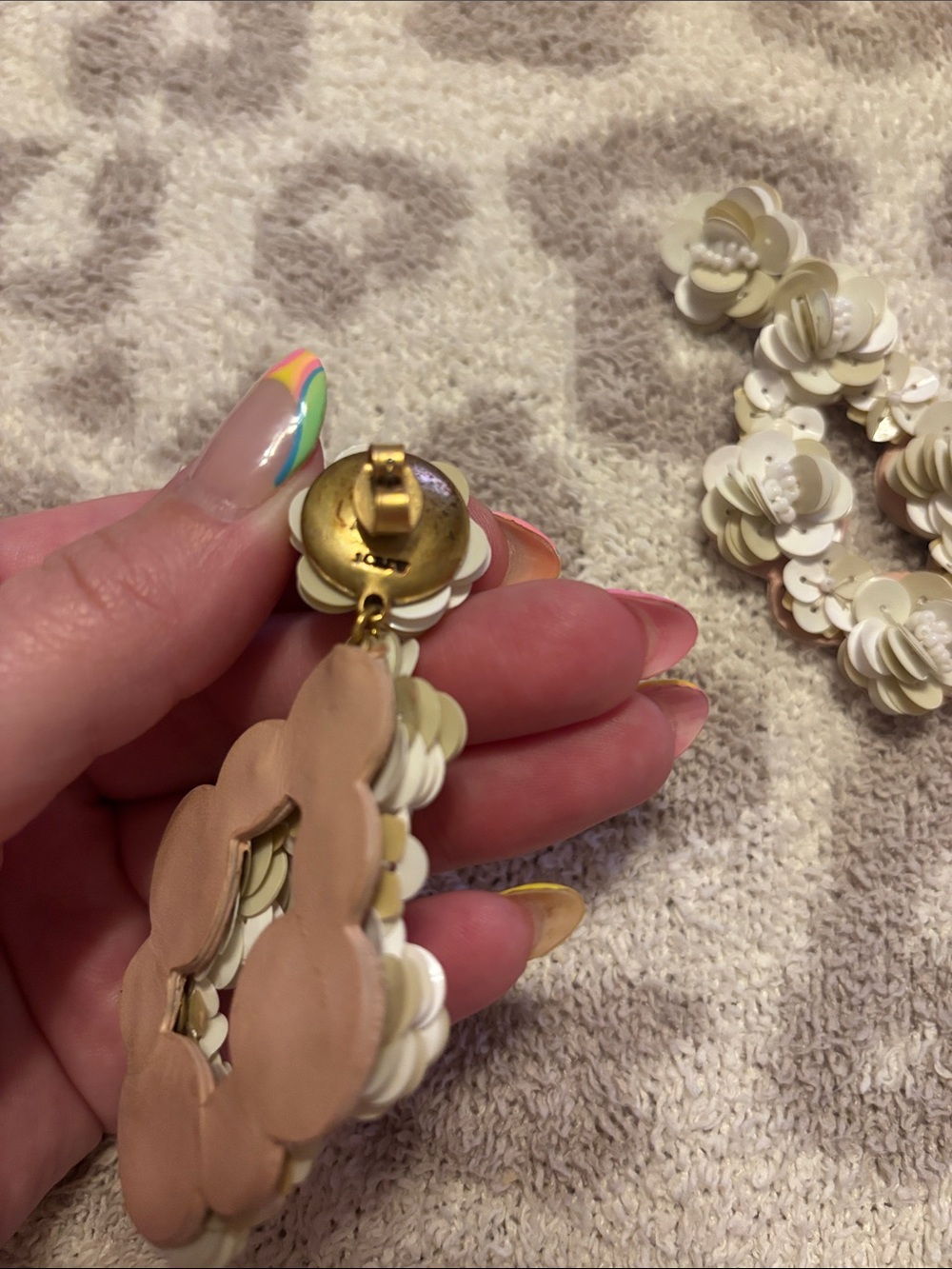 J.Crew Floral Drop Earrings - Picture 2 of 3
